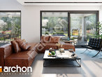 Проект будинку ARCHON+ Будинок в гречці (Г2) денна зона (візуалізація 1 від 3)
