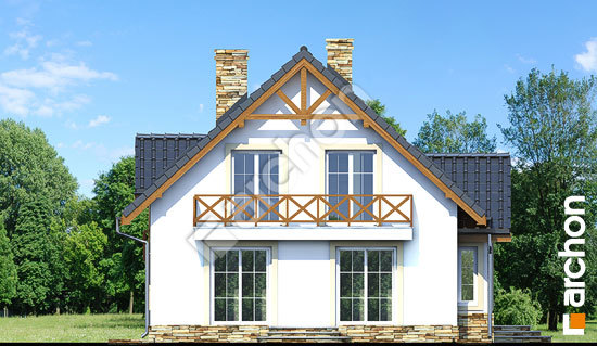 Боковой фасад Дом в мандарынках (П) вер. 2