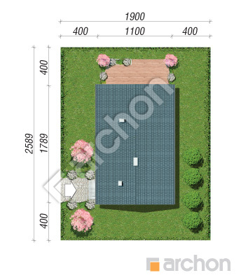 Проект дома ARCHON+ Дом в андромедах 3 Ситуація