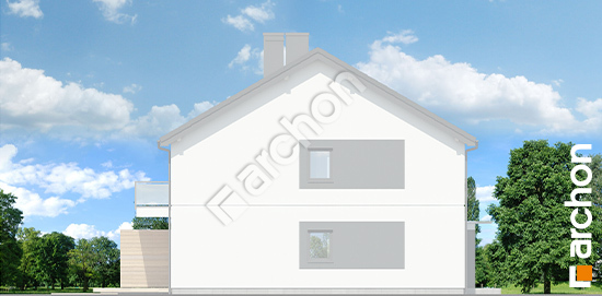 Боковой фасад Дом в фиалках 8 (Р2Б) вер.2