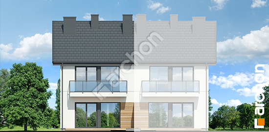 Дворовий фасад Будинок в фіалках 8 (Р2Б) вер.2