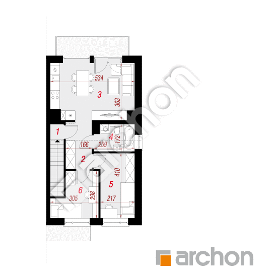 Проект дома ARCHON+ Дом в фиалках 8 (Р2Б) вер.2 План мансандри