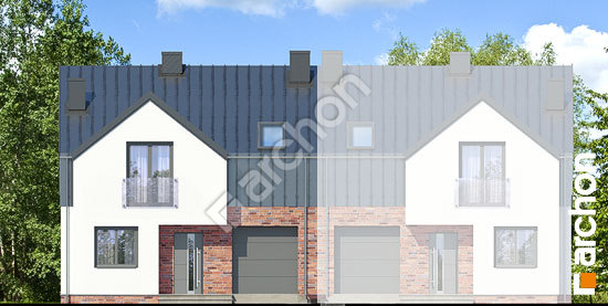 Передний фасад Дом в гунерах (БА) вер. 2