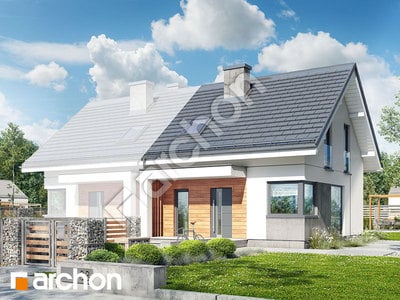 Проект дома ARCHON+ Дом в бруснике (БН) 