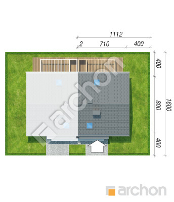 Проект дома ARCHON+ Дом в бруснике (БН) Ситуація
