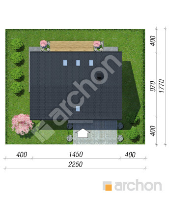 Проект дома ARCHON+ Дом в альстромериях (ГЕ) Ситуація