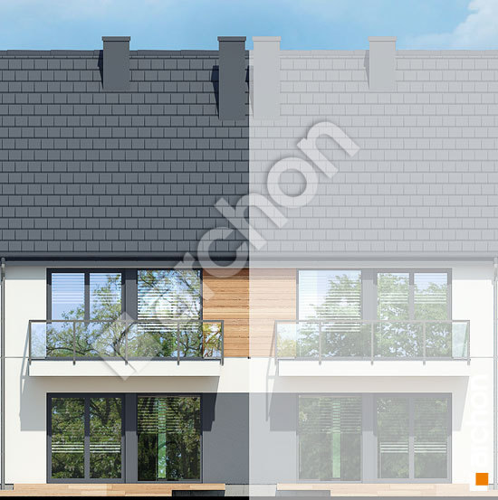 Дворовий фасад Будинок в фіалках 8 (Р2СА)