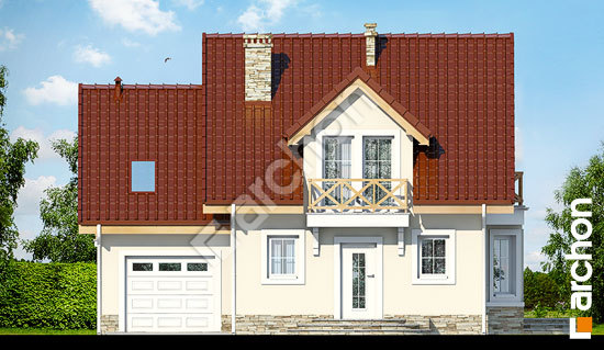 Передній фасад Будинок у винограді 4 вер.2