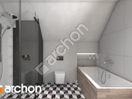 Проект будинку ARCHON+ Будинок в хлорофітумі 11 візуалізація ванни (візуалізація 3 від 2)