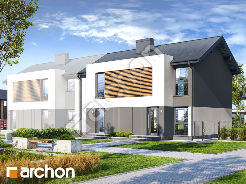 Проект будинку ARCHON+ Будинок в горобиннику (Р2Б) Вид 1