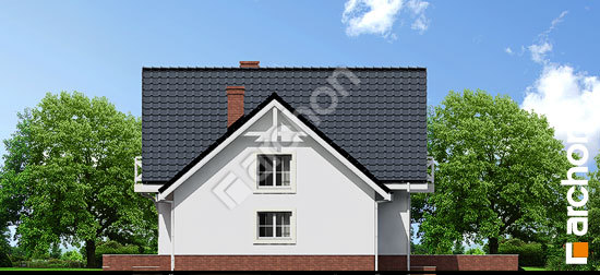 Боковой фасад Дом в рододендронах 5 (П) вер.2