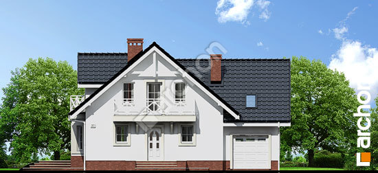 Передний фасад Дом в рододендронах 5 (П) вер.2