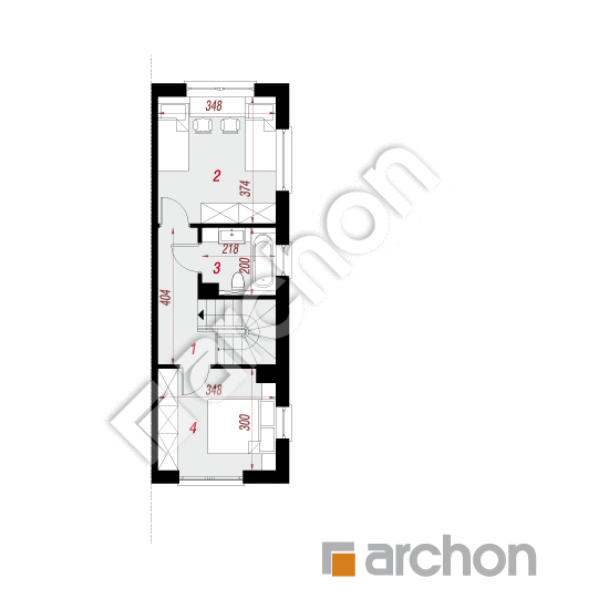 Проект дома ARCHON+ Дом в рео (Б) План мансандри