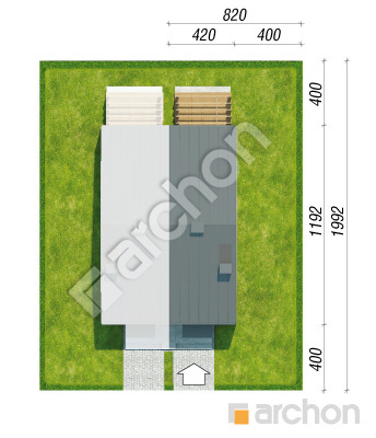 Проєкт будинку ARCHON+ Будинок в рео (Б) Ситуація