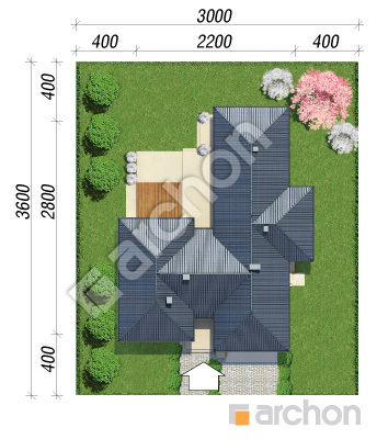 Проєкт будинку ARCHON+ Будинок в клівіях 2 (Г2) Ситуація