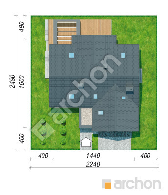 Проєкт будинку ARCHON+ Будинок у феліціях (Г2) Ситуація