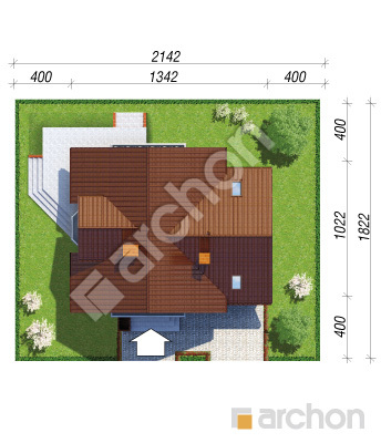 Проект дома ARCHON+ Дом в рододендронах 5 вер.2 Ситуація