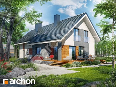 Проект дома ARCHON+ Дом в бугунвилиях (Г2) Вид 2