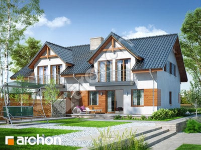 Проект будинку ARCHON+ Будинок в клематисах 10 (А) вер.3 Вид 2
