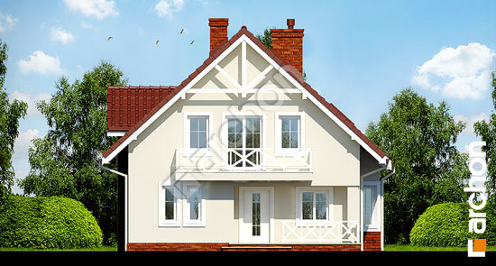 Передній фасад Будинок у лататті вер.2