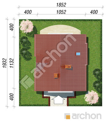 Проект дома ARCHON+ Дом в кувшинках вер.2 Ситуація