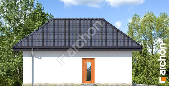 Боковой фасад Г29 - Одноместный гараж