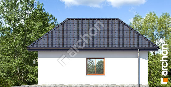 Боковой фасад Г29 - Одноместный гараж