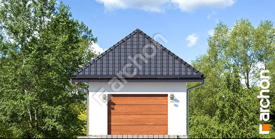 Передний фасад Г29 - Одноместный гараж