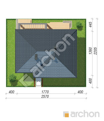 Проект дома ARCHON+ Дом в подснежниках 3 Ситуація
