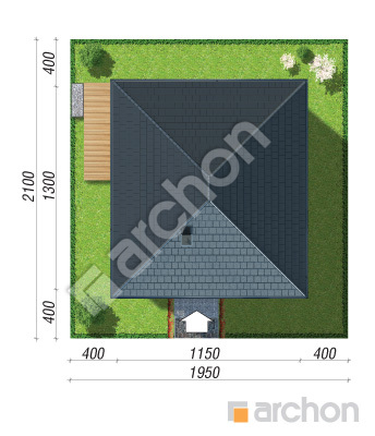 Проєкт будинку ARCHON+ Будинок в хакетіях 5 (Е) ВДЕ Ситуація