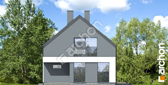 Передний фасад Дом в малиновках 33