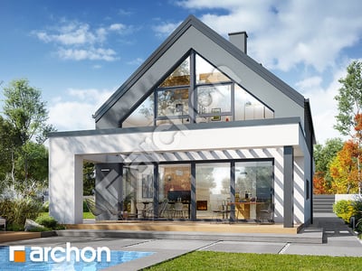 Проєкт будинку ARCHON+ Будинок в малинівці 33