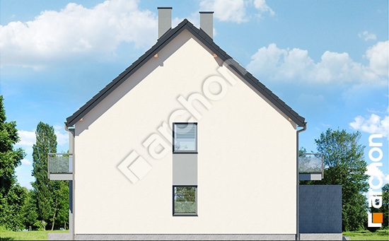 Бочний фасад Будинок в фіалках (Р2БА) вер.3