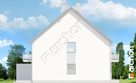 Бочний фасад Будинок в фіалках (Р2БА) вер.3