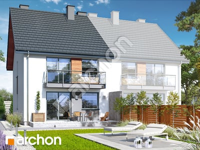 Проект дома ARCHON+ Дом в фиалках (Р2БА) вер.3 Вид 2