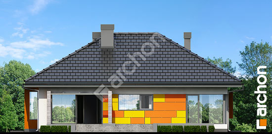 Дворовий фасад Будинок під червоною горобиною (ПН) вер. 2