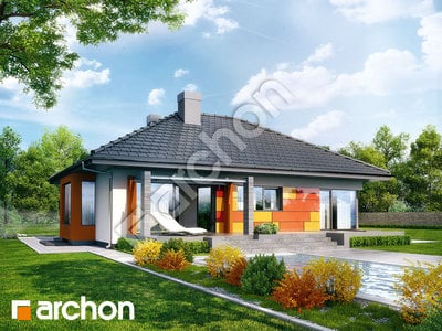 Проект дома ARCHON+ Дом под красной рябиной (ПН) вер.2 Вид 2