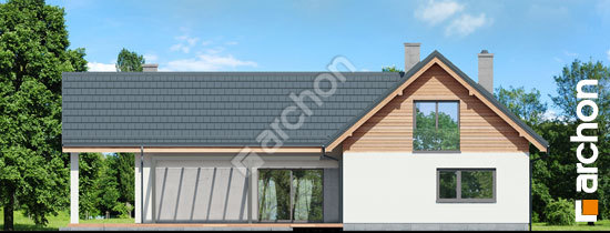 Дворовой фасад  Дом в мажанках 2 вер.2