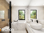 Проект дома ARCHON+  Дом в мажанках 2 вер.2 визуализация ванной (визуализация 3 вид 1)