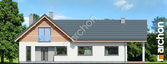 Передній фасад Будинок в мажанках 2 вер.2