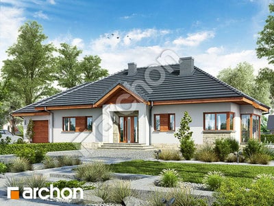 Проєкт будинку ARCHON+ Будинок в гаурах 4 (Н) 