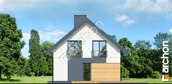 Бочний фасад Будинок в малинівці 14