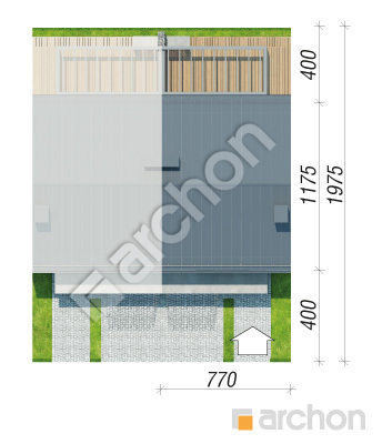 Проект дома ARCHON+ Дом в нарциссах (С) Ситуація