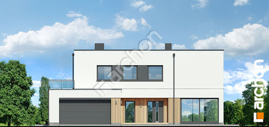 Передний фасад Дом в аромах 3 (Г2Е)