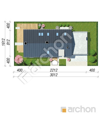 Проект дома ARCHON+ Дом в лаврах (Г2П) Ситуація