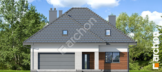 Передній фасад Будинок в бзах 2 (Г2)