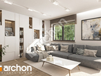 Проект будинку ARCHON+ Будинок в бзах 2 (Г2) денна зона (візуалізація 1 від 3)