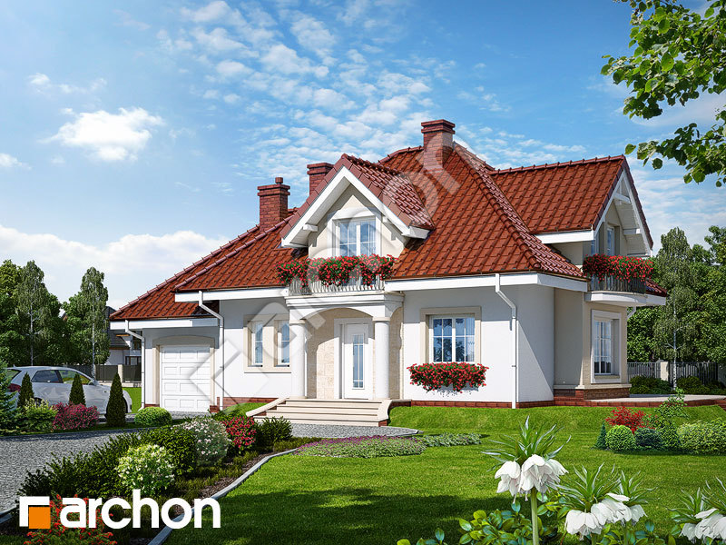 Проект дома ARCHON+ Дом в вербене вер. 2 Вид 1