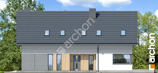 Боковой фасад Дом в аурорах 16 (Г2)