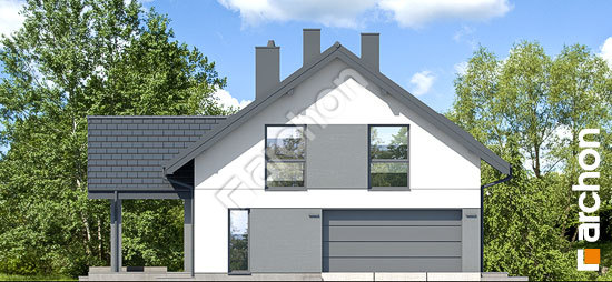 Передний фасад Дом в аурорах 16 (Г2)